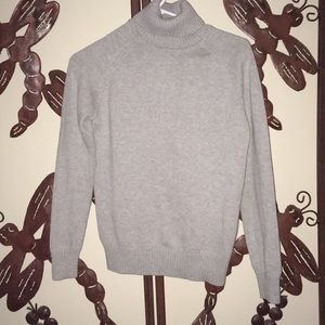 Gray turtle neck sweater